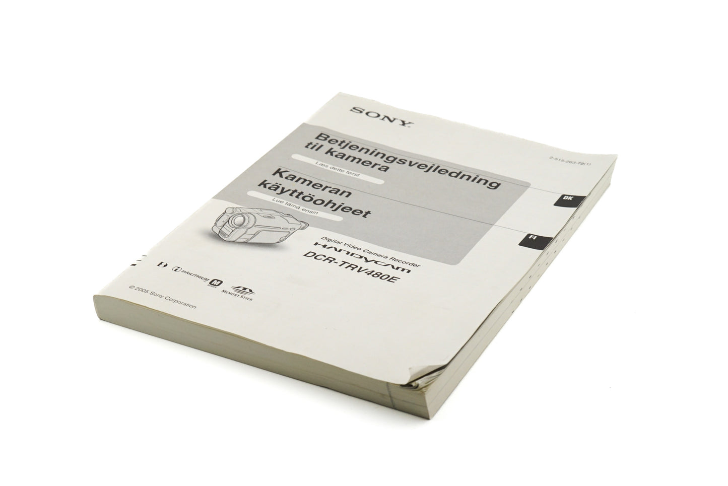 Sony DCR-TRV480E Instructions