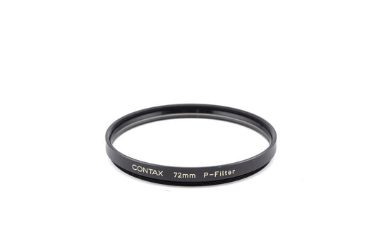 Contax 72mm Protective Filter P-Filter - Accessory