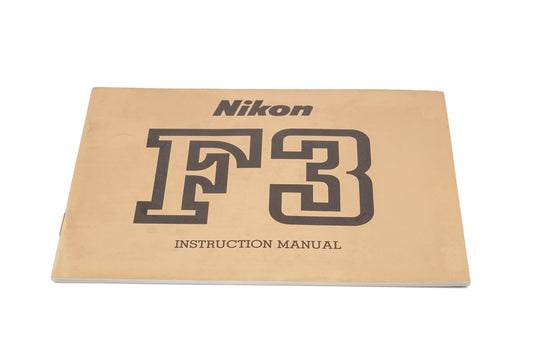 Nikon F3 Instructions - Accessory