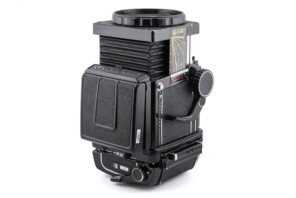 Mamiya RB67 Pro-S + 120 6x7 Pro-S Roll Film Holder + Waist Level Finder