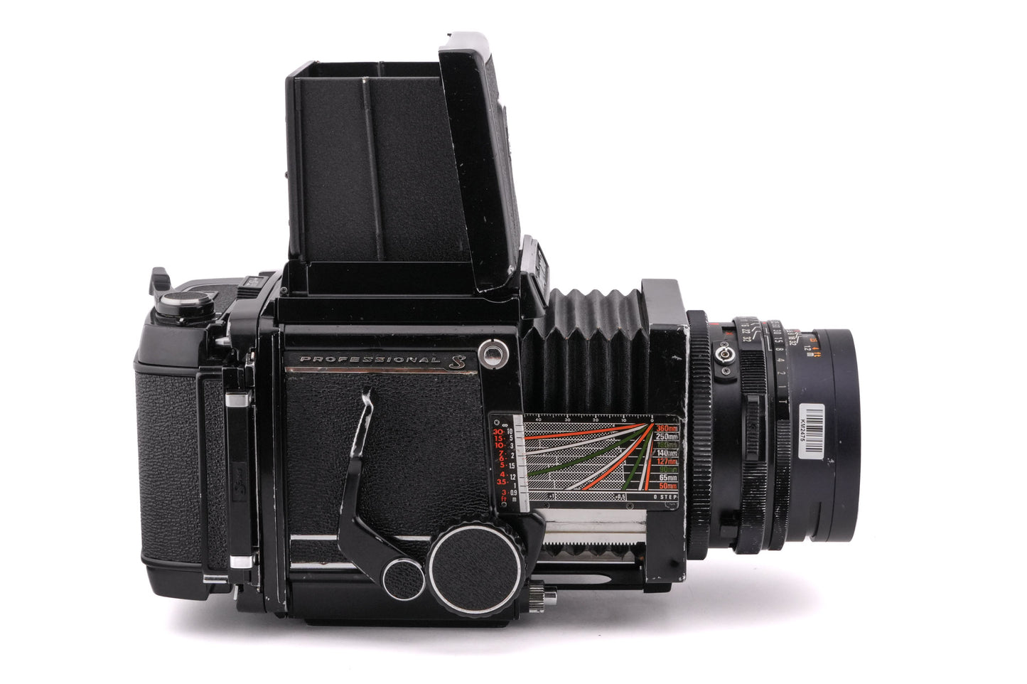 Mamiya RB67 Pro-S + 120 Pro-S 6x7 Film Back + Waist Level Finder + 127mm f3.8 Sekor C