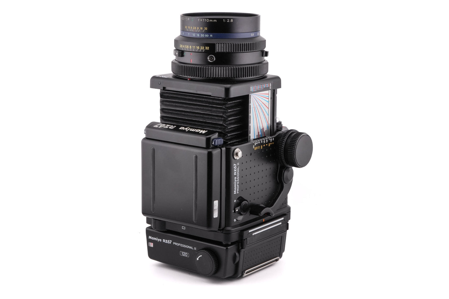 Mamiya RZ67 Professional II + Waist Level Finder + 110mm f2.8 Sekor Z + 120 6x7 Roll Film Holder Professional II