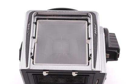 Hasselblad 503CW + A12N Film Magazine + Waist Level Finder (New / 42315 Chrome) + Winder CW (44105) + IR Remote Control (44113)