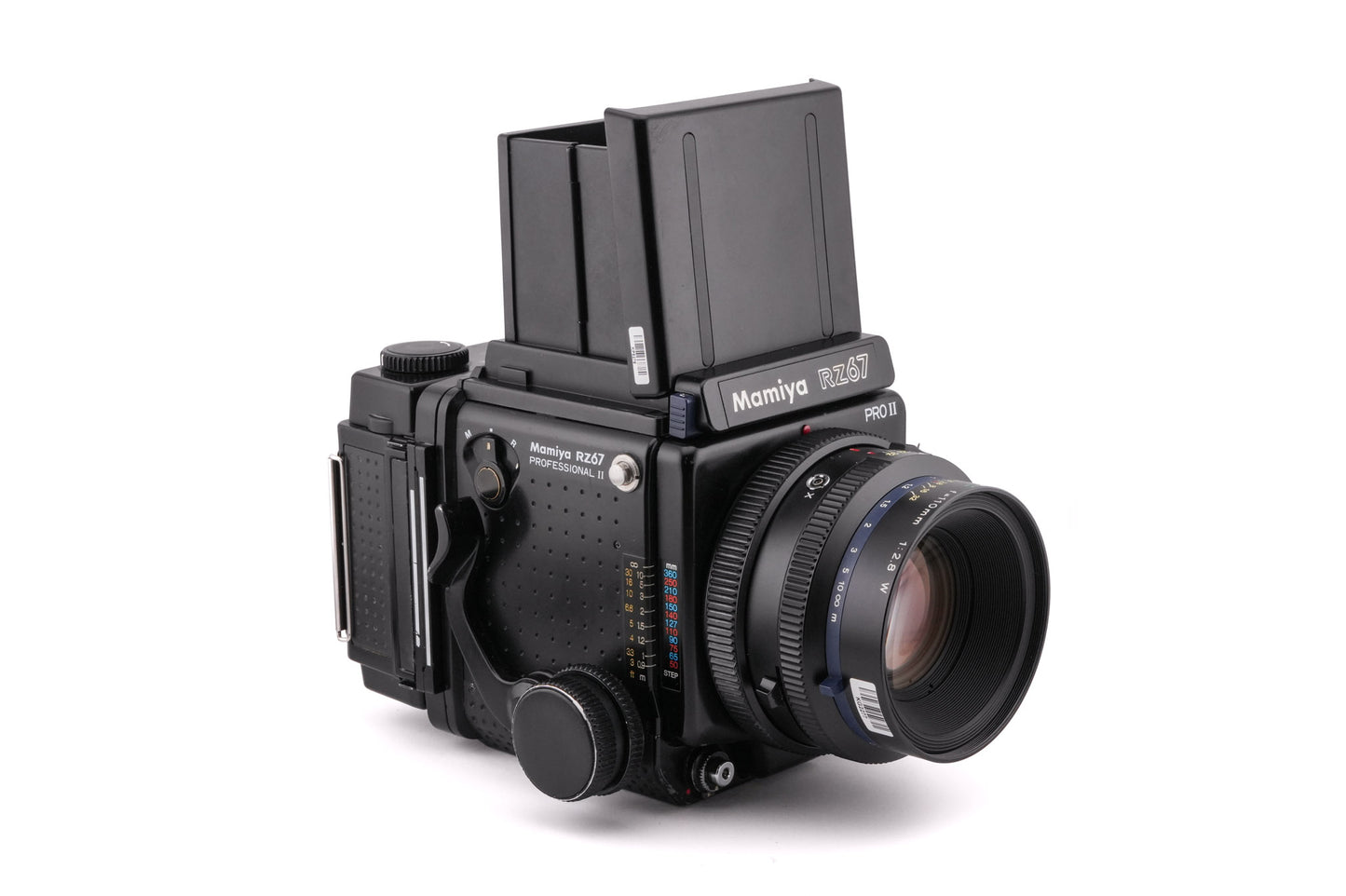 Mamiya RZ67 Professional II + 110mm f2.8 Sekor Z W + 120 6x7 Roll Film Holder Professional II + Waist Level Finder