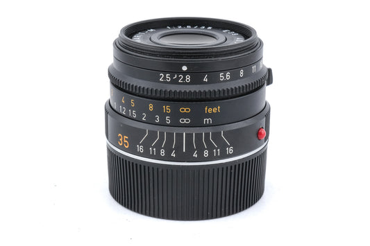 Leica 35mm f2.5 Summarit-M (11643) + Lens Hood (12459)