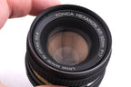 Konica 50mm f1.7 Hexanon AR