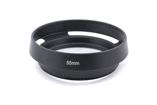 Generic 55mm Vented Metal Lens Hood