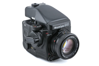 Mamiya 645 Pro TL + 80mm f2.8 Sekor C N + HA401 120/220 Roll Film Holder + FE401 AE Prism Finder + 120 Roll Film Insert (HA401)