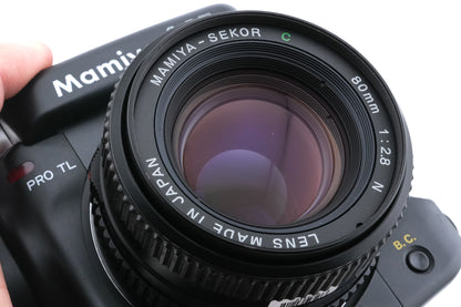 Mamiya 645 Pro TL + 80mm f2.8 Sekor C N + HA401 120/220 Roll Film Holder + FE401 AE Prism Finder + 120 Roll Film Insert (HA401)