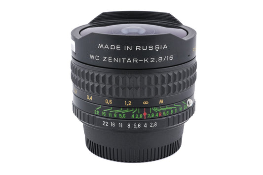 Zenit 16mm f2.8 MC Zenitar-N Fish-Eye AI