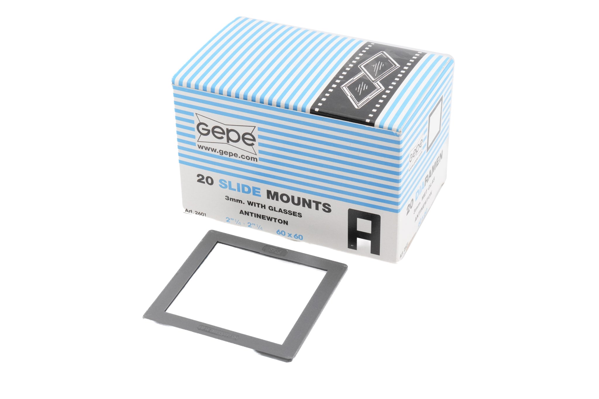 Gepe 60 x 60 mm Anti-Newton Glass Slide Mounts