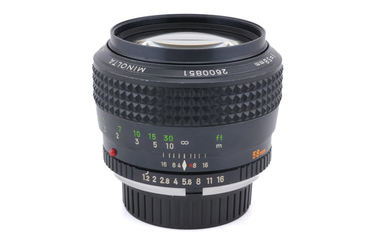 Minolta 58mm f1.2 MC Rokkor