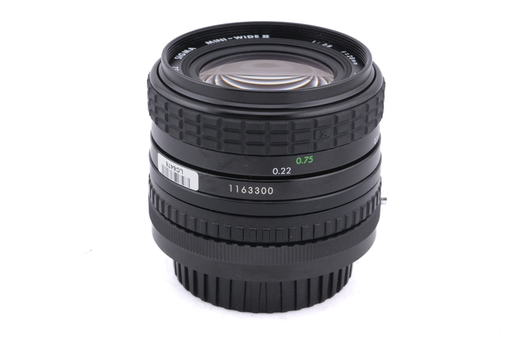 Sigma 28mm f2.8 Mini-Wide II Multi-Coated