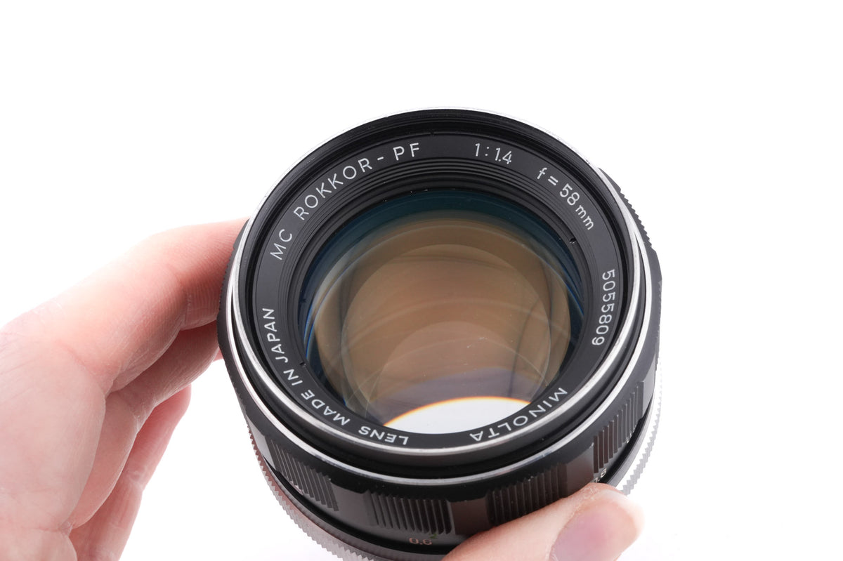 Minolta 58mm f1.4 MC Rokkor-PF