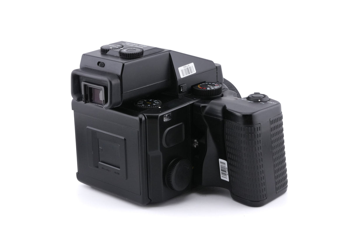 Mamiya M645 Super + AE Prism Finder N + Power Drive N (Y01670) + 120/220 Roll Film Holder N + 80mm f2.8 Sekor C N