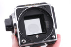 Hasselblad 203FE (Millennium) (Silver, 12041) + E12 Film Magazine (Chrome, 30244) + Waist Level Finder (Silver, 42317) + Acute Matte Grid / Split Image Focusing Screen (42170)