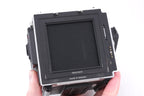Hasselblad 203FE (Millennium) (Silver, 12041) + E12 Film Magazine (Chrome, 30244) + Waist Level Finder (Silver, 42317) + Acute Matte Grid / Split Image Focusing Screen (42170)