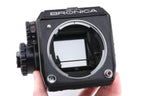Zenza Bronica EC + 75mm f2.8 Nikkor-P.C + Focusing Unit (75mm / 100mm) + Waist Level Finder (EC) + 120/220 Roll Film Back (EC)