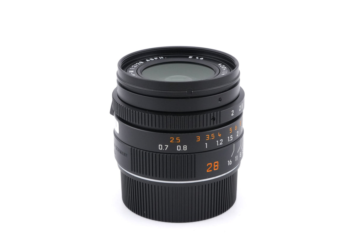 Leica 28mm f2 Summicron-M ASPH. (Black, 11604)