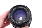 Canon 50mm f1.4 FDn