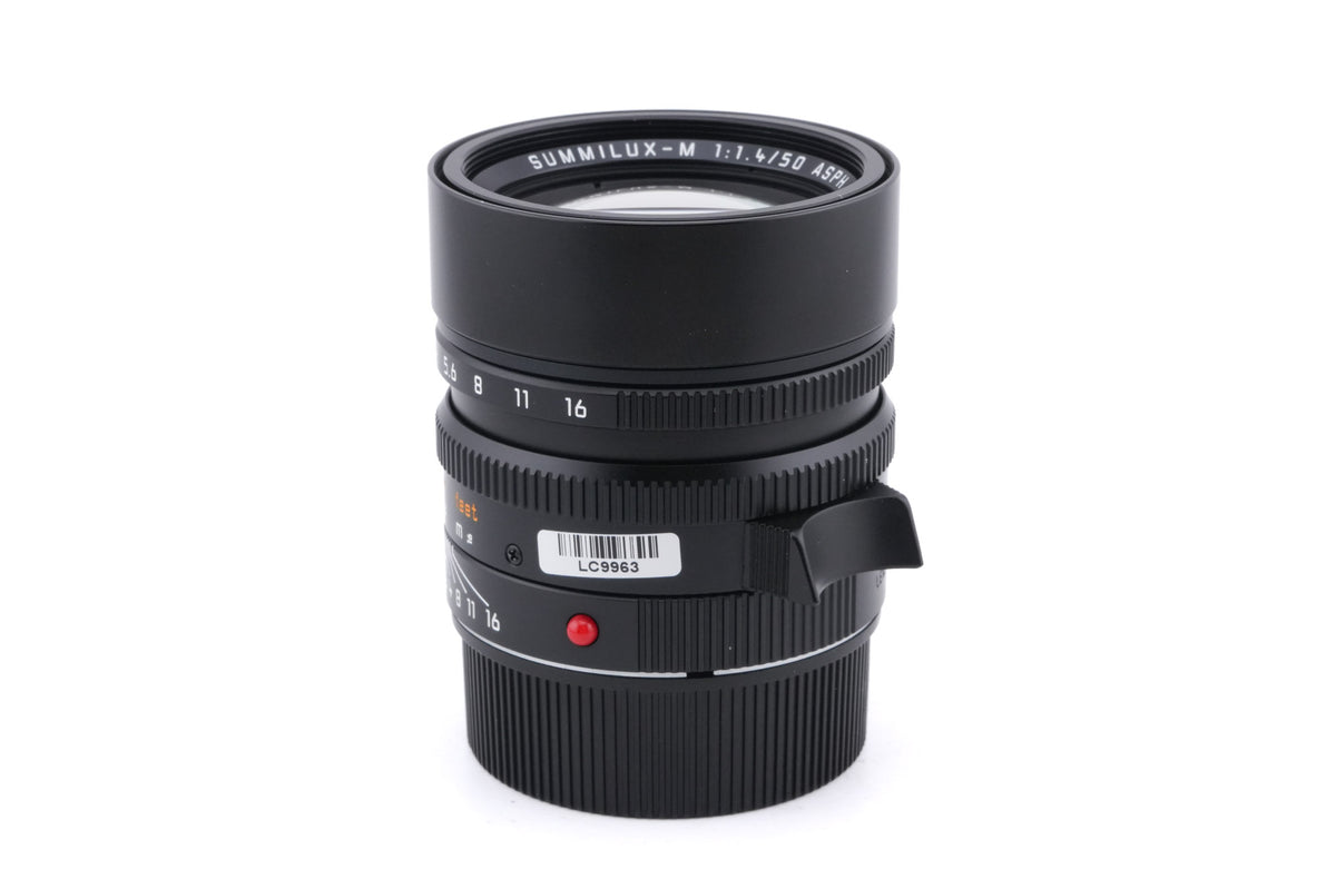 Leica 50mm f1.4 Summilux-M ASPH. (Type I) (Black, 11891 / 11716)