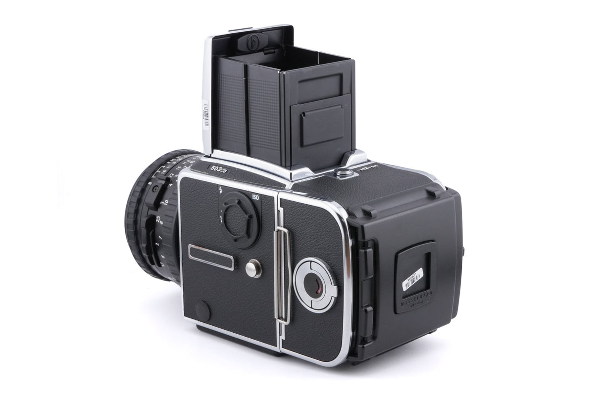 Hasselblad 503CW (Silver, 10243) + Waist Level Finder (New / Chrome, 42315) + Acute Matte Focusing Screen (42165) + A12N Film Magazine (30213) + 80mm f2.8 Planar T* CB (20032)