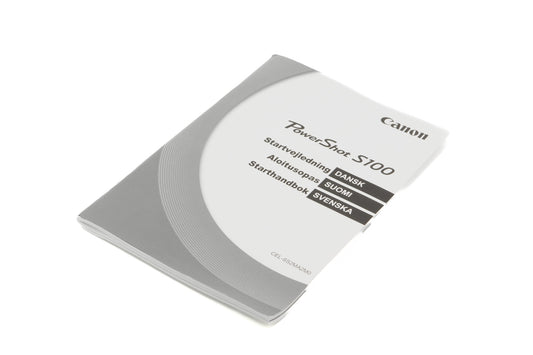 Canon Powershot S100 Instructions