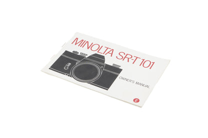 Minolta SR-T 101 Instructions