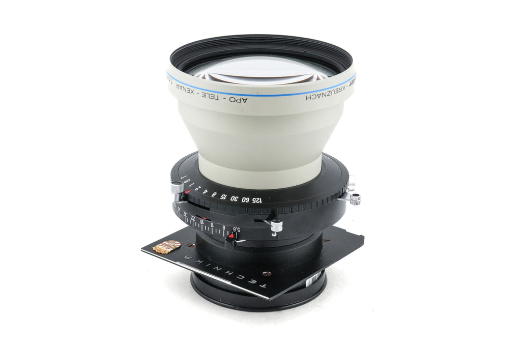 Schneider-Kreuznach 400mm f5.6 APO-Tele-Xenar MC (Shutter) + 99 x 96 mm Technika/Wista Top Hat Lens Board (Copal #3)