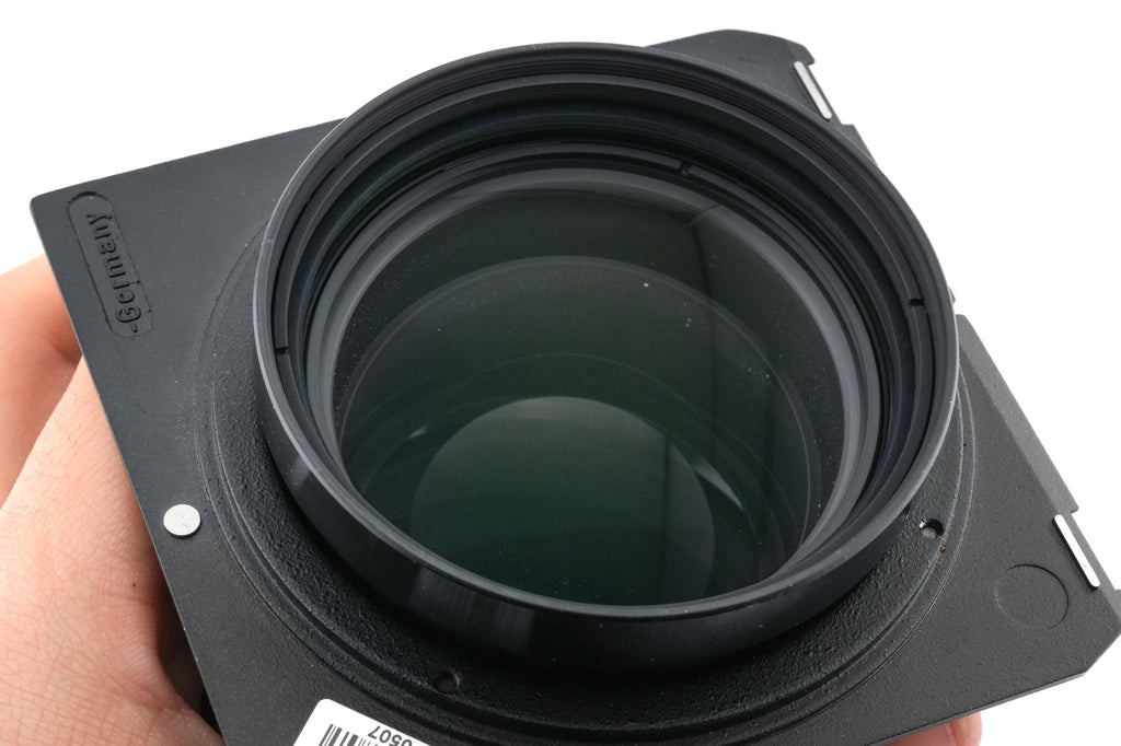 Schneider-Kreuznach 400mm f5.6 APO-Tele-Xenar MC (Shutter) + 99 x 96 mm Technika/Wista Top Hat Lens Board (Copal #3)