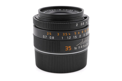 Leica 35mm f2 Summicron-M ASPH. (Type I) (Black, 11879) + A42 Lens Hood (12526)