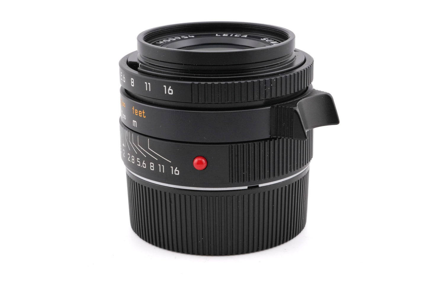 Leica 35mm f2 Summicron-M ASPH. (Type I) (Black, 11879) + A42 Lens Hood (12526)