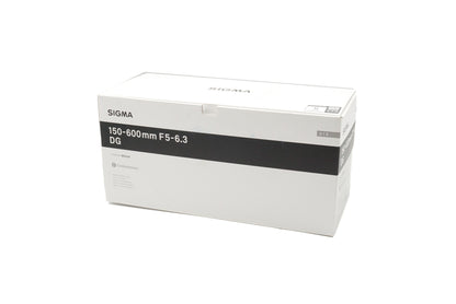 Sigma 150-600mm f5-6.3 DG OS HSM Contemporary