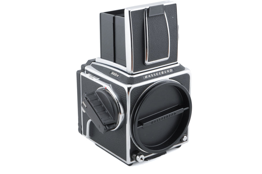 Hasselblad 503CW (Silver, 10243) + Waist Level Finder (New / Chrome, 42315) + Acute Matte D Microprism / Split Image Focusing Screen (42215)