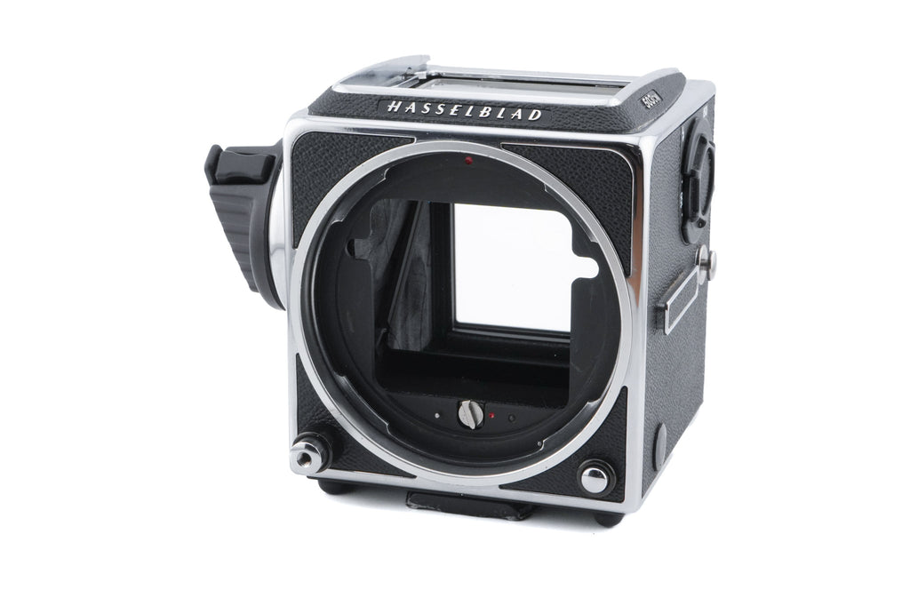 Hasselblad 503CW (Silver, 10243) + Waist Level Finder (New / Chrome, 42315) + Acute Matte D Microprism / Split Image Focusing Screen (42215)
