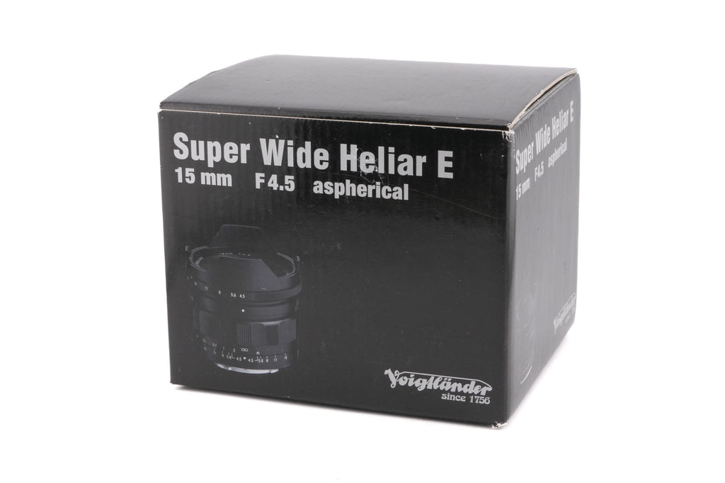 Voigtländer 15mm f4.5 Super Wide-Heliar Aspherical III
