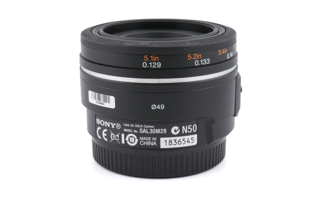 Sony 30mm f2.8 Macro DT SAM (SAL30M28)