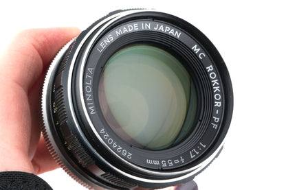 Minolta 55mm f1.7 MC Rokkor-PF