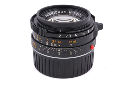 Leica 35mm f2 Summicron-M (Type IV) (Black, 11310)