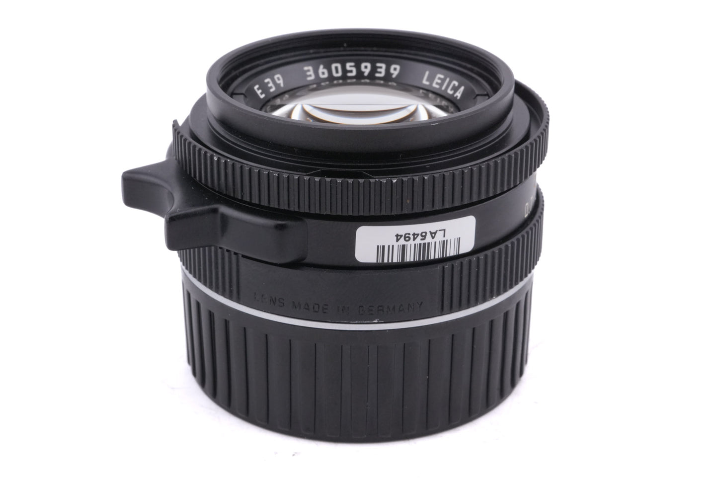 Leica 35mm f2 Summicron-M (Type IV) (Black, 11310)
