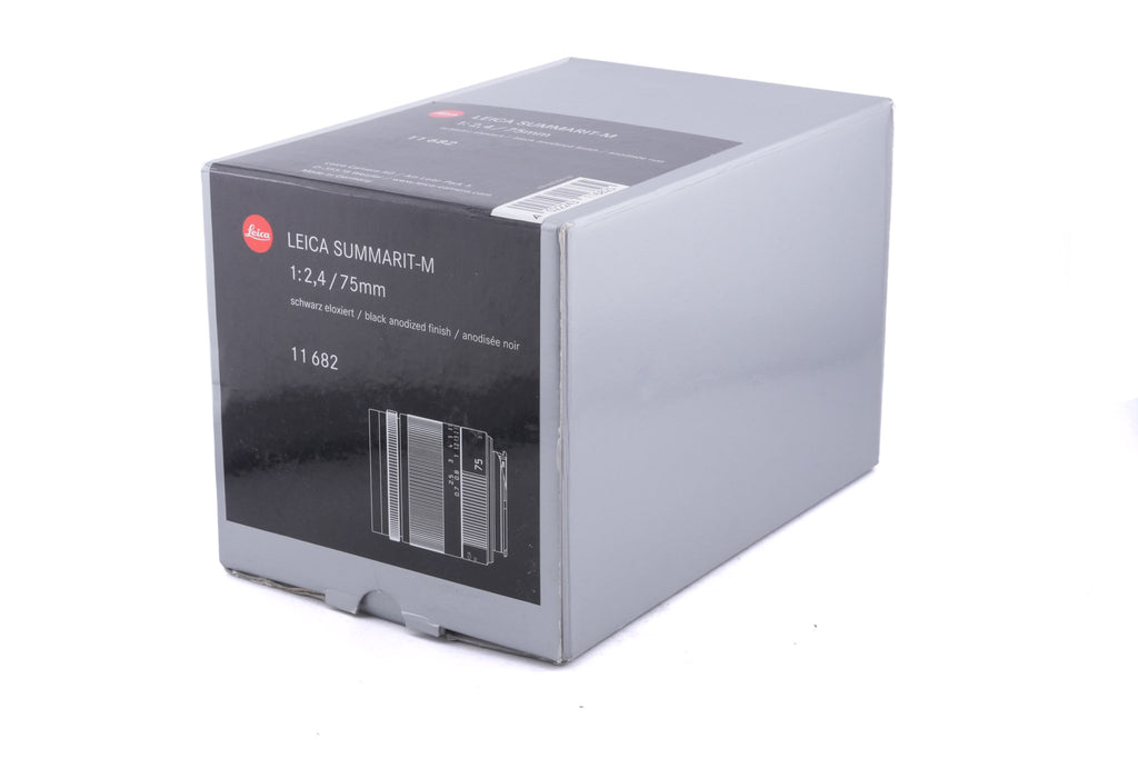 Leica 75mm f2.4 Summarit-M (Black, 11682)