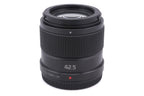 Panasonic 42.5mm f1.7 Lumix G ASPH. Power O.I.S. (H-HS043)