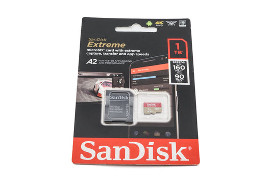 Sandisk 1 TB Micro SDXC Card Extreme UHS-I A2 & Adapter - Accessory
