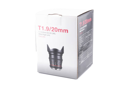 Samyang 20mm T1.9 ED AS UMC