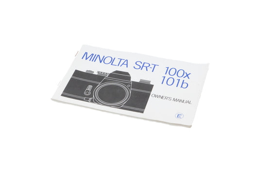 Minolta SR-T 100x/101b Instruction Manual