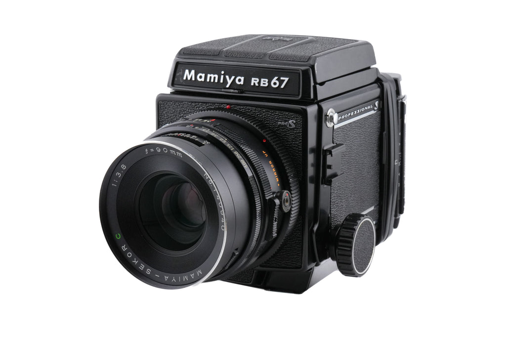 Mamiya RB67 Pro-S + Waist Level Finder + 120 6x7 Pro-S Roll Film Holder + 90mm f3.8 Sekor C