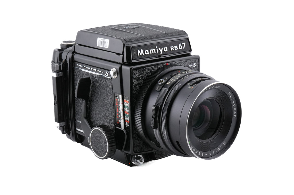Mamiya RB67 Pro-S + Waist Level Finder + 120 6x7 Pro-S Roll Film Holder + 90mm f3.8 Sekor C