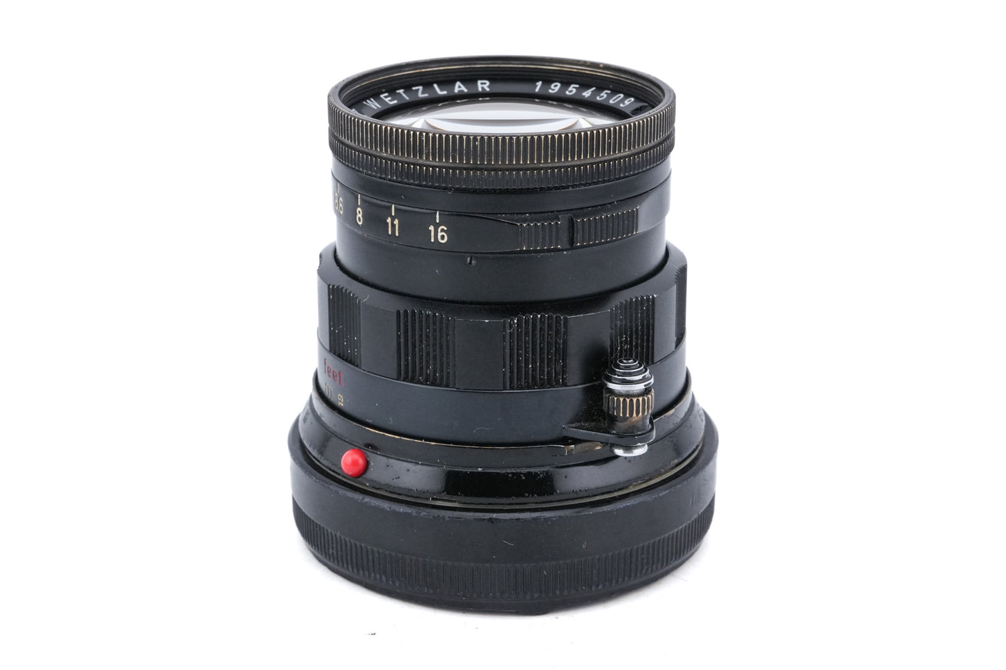 Leica 50mm f2 Summicron (Type II) (Black Paint, 11117) + Lens Hood (IROOA / 12571)