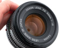 Canon 50mm f1.8 FDn