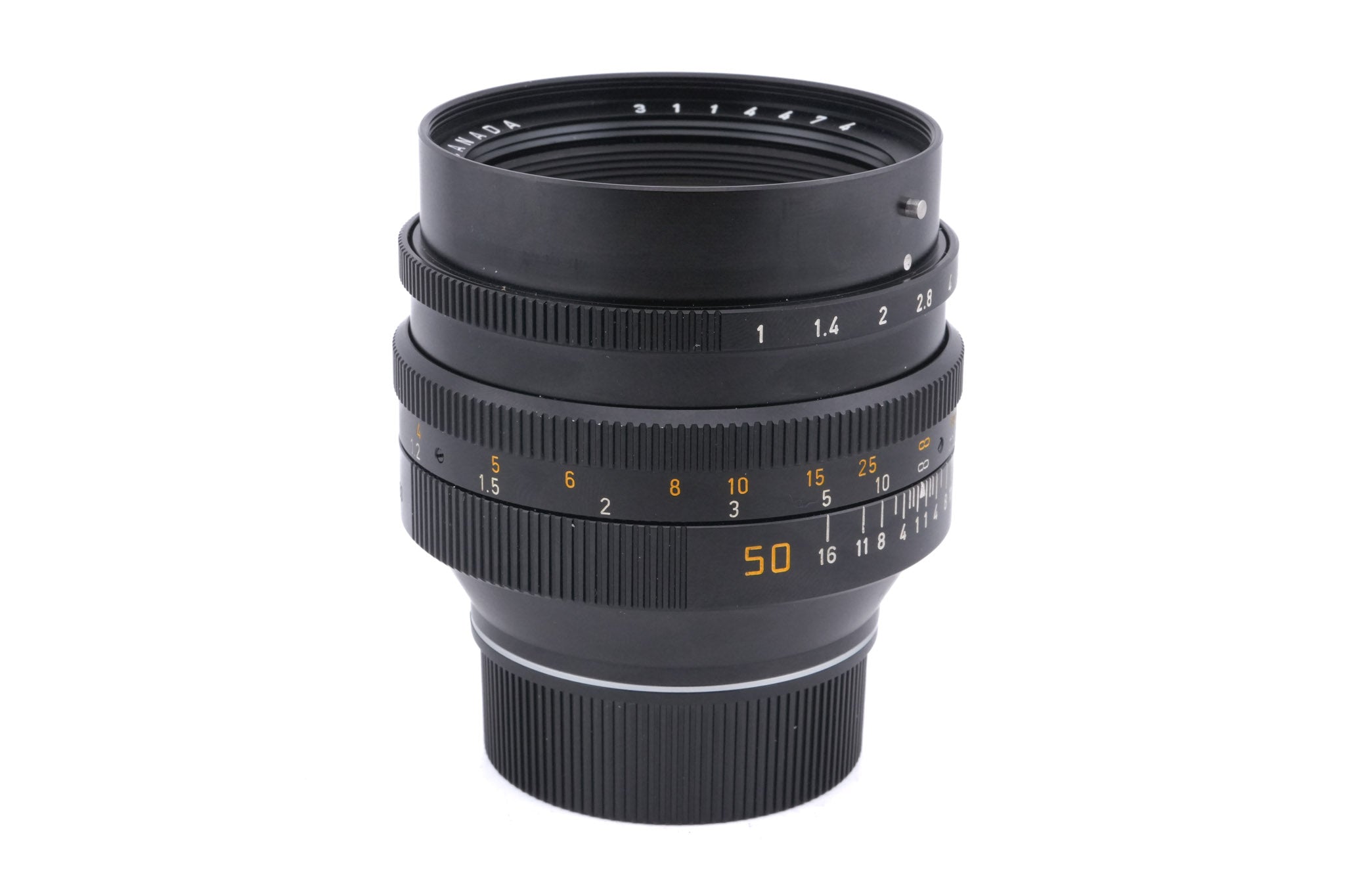 Leica 50mm f1 Noctilux-M (Type II) (11821) + Lens Hood (50mm f1 II) (12539)